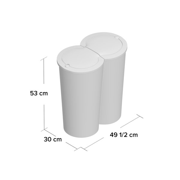 50 L Abfalleimer mit Touch Deckel 50 L Abfalleimer mit Touch Deckel
